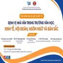 Thư mời: Tọa đàm khoa học quốc tế 